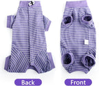 LIANZIMAU Cat Surgical Recovery Suit Professional for Male Female Dog Abdominal Wounds Cone E-Collar Alternative Anti-Licking Pet Surgical Recovery Pajama Suit Soft Fabric Onesie for Cats