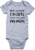 UNIFACO Unisex Baby Funny Saying Outfit Short and Long Sleeve Bodysuits Romper 0-18M