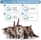 Wustentre 3 Pack Adjustable Anxiety Collar - Cat Calming Pheromones for Cats & Kittens, Stress Reliever - Relaxing Comfortable Collar (Violet)