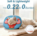 BEAUTYZOO Cat Cone Collars Soft, Cat Recovery E Collars After Surgery to Stop Licking, Adjustable Elizabeth Circle Collar Cute Pet Donut Pillow for Cats Kitten Small Dogs, Dark Blue S