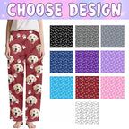 Custom Couple Pajama Pants Sock with Funny Face, Personalized PJ Anniversary Birthday Women Men Pants