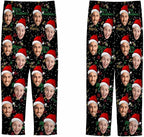 MyPupSocks Customized Face Pajamas Pants Sleep Bottoms for Men Women XS-2XL