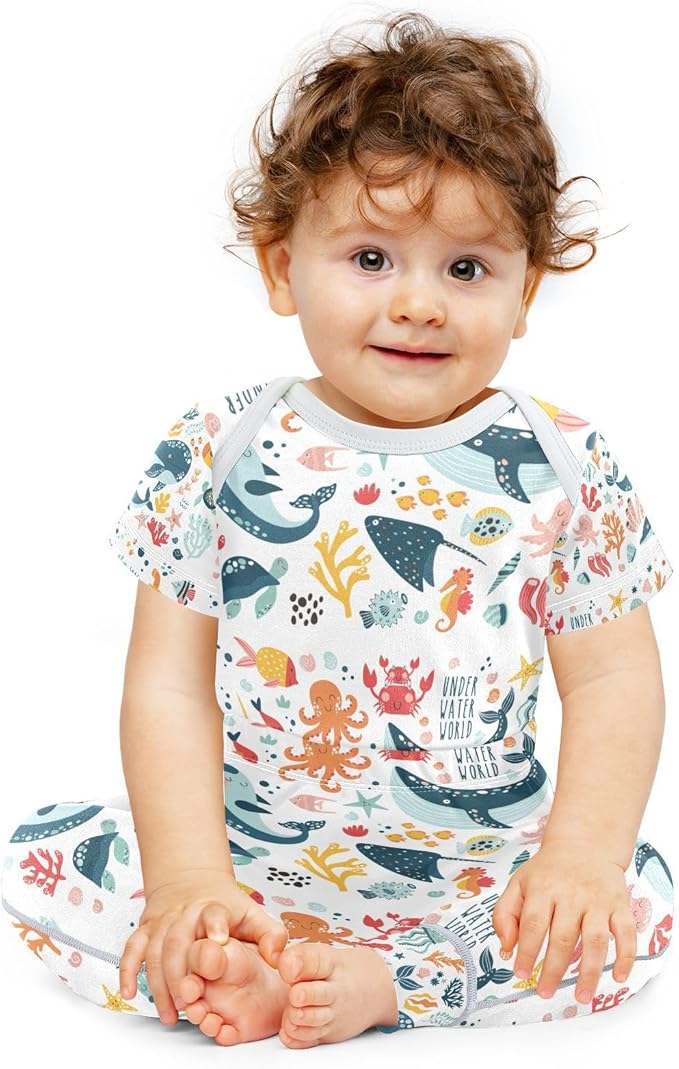 Baby Clothes Set Infant Bodysuits Pants Sets 0-24M For Boys Girls
