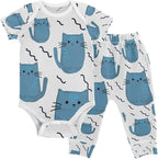 Baby Clothes Set Infant Bodysuits Pants Sets 0-24M For Boys Girls