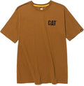 CAT Men's Trademark T-Shirts with Shape-Retention Rib Trim Spandex, Tagless Neck, and Cat Logo on Left Chest