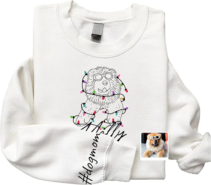 Custom Sweatshirts Design Your Own Personalized Sweatshirt For Women Gift For Dog Owner Dog Lovers for Christmas