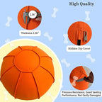 Herding Ball for Dogs, Dual Layered Herding Dog Ball Set for Australian Shepherd, Cattle, Collie, for Dog, Agility Equipment- Free Training Book (Orange, 24 inch)