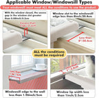 Window Sill Mount Cat Perch for Indoor Cats, One-Step Sliding Clamping Slot Adjustment Cat Hammock with Washable Cover, No Suction Cups Pet Bed for Windowsill & Bedside (XL)