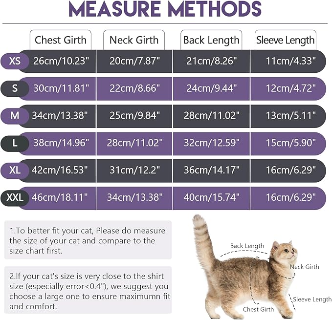 Sticky Cat Clothes Stretchy, Sphynx Hairless Sweater & Pajamas for Cats only, Soft Cat Onesie for Cats After Surgery Female Male & Hair Loss Prevention, Black XS