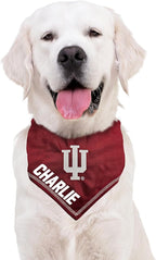 Pets First NCAA Indiana Hoosiers Personalized Tie Around Bandana for Dogs & Cats, Size Large/X-Large. Custom Dog Bandana Scarf Bib for Pet Cat Dog. The Ultimate Game-Day & Party Customizable Bandana