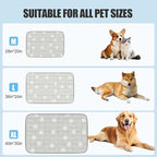 RIOGOO Dog Cooling Mat,Dog Blanket Washable,Cool Fabric & Internal Waterproof Cooling Pad (Grey, Large (36x24 inch))