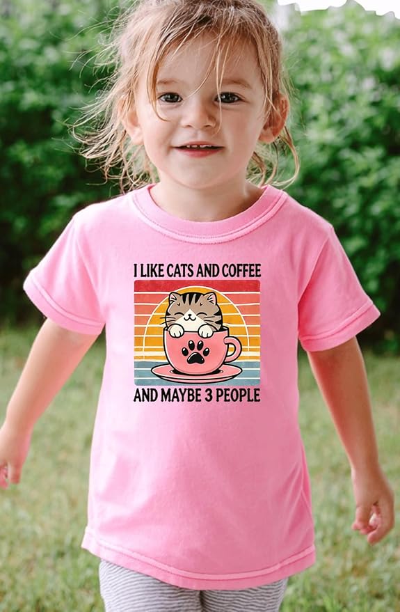 Kids Toddler Little Boys Girls T-Shirt Short Sleeve Funny Animals Graphic Letters Print Tee Top Summer Clothes
