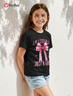 PATPAT Girls Crewneck Short Sleeve Graphic Tees Animal Print Shirts Cute Summer Outfits 5-12 Years