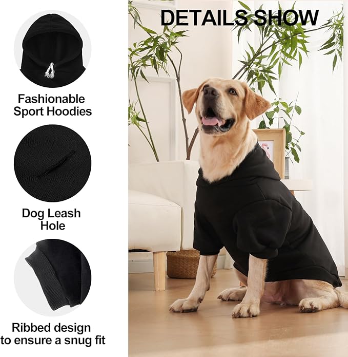 EXPAWLORER Dog Hoodie-Soft and Warm Dog Sweaters, Pet Clothes Autumn Winter Coat Sweatshirt with I Love My DAD Print for Puppy,Cat, Small Medium Large Dogs
