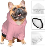 Personalized Dog Hooded Sweatshirt, Custom Pet Pullover Hoodie Design Your Own Text Image for Small Dogs Puppy Cat Kitten Clothes Dog Shirt Customizable, Customized Gifts, Light Pink, S,