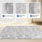 MH MYLUNE HOME Upgrade Cooling Mat for Pets, 44”x32” Arc-Chill Fiber Reinforced Padding, Heat-Absorbing Color-Changing Pet Pad, Foldable/Washable Summer Bed