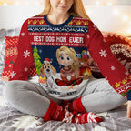 Wrappiness A Girl And Her Dog Christmas Sweatshirt - Cozy Unisex Fit Custom Shirt - Cute for Women Pet Lovers