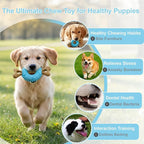 Dog Chew Toys, Indestructible Dog Toys for Aggressive Chewers - Small & Medium Breed, Durable Rubber Chew Bone Toy for Small Dogs, Tough Tire Dog Toy, Puppy toys for Teething, Anxiety & to Keep Busy