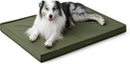 LE SURE Outdoor Waterproof Dog Beds Large Sized Dog, Orthopedic Egg Crate Foam Pet Bed with Oxford Fabric Surface and Removable Washable Cover, Pet Mat 36''x27'', Green