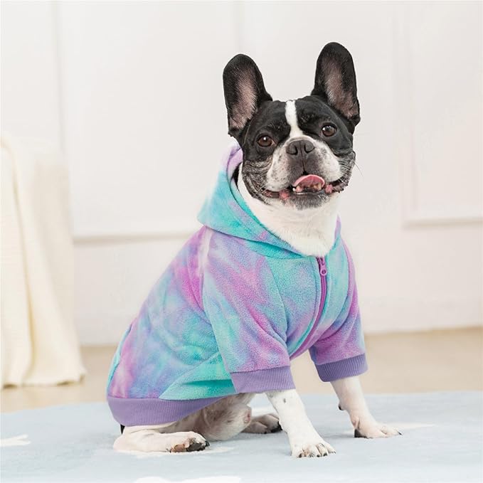 French Bulldog Clothes Dog Hoodie Sweatshirts with Pockets for Small Dogs Puppy Chihuahua Coat Clothing Pet Cat Hoodie Fleece Dog Sweaters Costume
