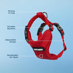 Voyager Step-in Pet Harness - All Weather Mesh, Adjustable Step in Harness for Cats and Dogs by Best Pet Supplies - Red, M