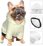 Custom Dog Hoodie Personalized Dog Sweatshirt, Dog Clothes for Small Dogs Customizable, Light Yellow, XXL, Ropa para Perros Pequeños Customized Pets Puppy Clothes, Personalized Gifts
