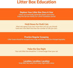 Amazon Basics No-Mess Hooded Enclosed Cat Litter Box with Odor Control and Swinging Door, Standard, 21" x 16" x 15", Multicolor