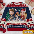 Wrappiness A Girl And Her Dog Christmas Sweatshirt - Cozy Unisex Fit Custom Shirt - Cute for Women Pet Lovers