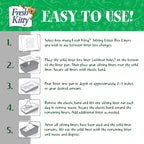 10 Count Fresh Kitty Durable Litter Box Liners, Easy Clean Up Elastic Jumbo Sifting Litter Pan Box Liners, Bags for Pet Cats