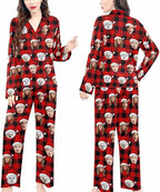 Artsadd Custom Pajamas for Women Men Family, Personalized Face Pjs Pajama Pants, Funny Pet Photo Loungewear Sleepwear Jammies