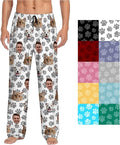 Custom Pajamas Pants With Photo Face Custom PJ Pants Personalized Gifts For Women Men Pet Dog Cat Christmas Valentines
