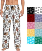 Custom Pajamas Pants With Photo Face Custom PJ Pants Personalized Gifts For Women Men Pet Dog Cat Christmas Valentines
