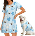 Personalized Matching Dog and Owner Clothes Separately Sold, Custom Face Nightgown for Women Dogs