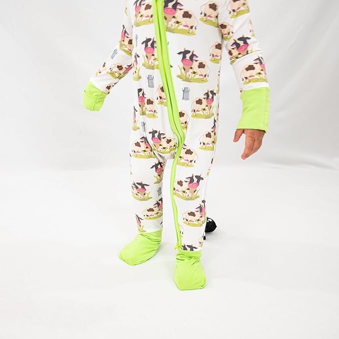 LollyBanks Baby Pajamas, Baby Romper 95% Bamboo Viscose and 5% Spandex