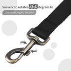 HIKISS Long Dog Leash Obedience Recall Training Agility Lead with Thickening Material for Large Dog - 15ft 20ft 30ft 50ft 100ft Training Leash (Black 30ft)
