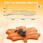 KOOLTAIL Self Warming Cat Bed Mat for Indoor Cats Dogs, Reversible Cozy Pet Heated Pad Blanket with Thermal Foil, Thicken Cat Window Perch, Puppy Kitten House for Crate, Desk, Floor,Outdoor,Maple Leaf