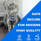 Travel Cat Harness and Leash Set - Adjustable Fit Mesh Cat Harness and Reflective Strap - Comfort Walking Vest for Kitten for Outdoor Walking, Hiking (Extra Small, Cashcat)
