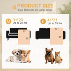 Dog Blankets 3 Pack for Large Medium Pet Cat, Soft Fuzzy Washable Blanket, 41 x 31 inch, Dog Blanket for Dogs Kennels & Beds, Sofas, Furniture, Gifts Puppy Essentials, Black/Brown/Gray