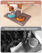 Cat Dog Food Mat, Rapid Water Absorption Dog Mat for Food and Water,100% Waterproof Cat Dog Bowl Mat, Pet Food Mat for Messy Drinkers to Protect Floors, Pet Accessories Supplies