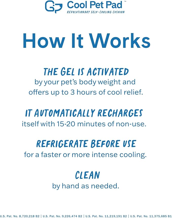 The Green Pet Shop Cool Pet Pad - Extra Small, Disney’s Stitch - Self-Cooling, Pressure Activated Mat for Dogs & Cats from 0-8 lbs - Non-Toxic Gel, No Water Needed