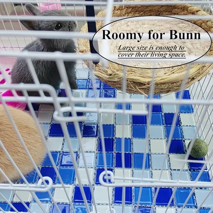 Mosaic Ice Mat for Hamsters, Rabbits and Small Pets, Summer Cooling Pad, Temperature Reducing Pet Mat