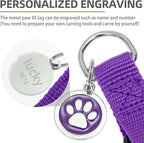 PUPTECK No Pull Dog Harness Soft Adjustable Basic Nylon Step in Puppy Vest Outdoor Walking with ID Tag