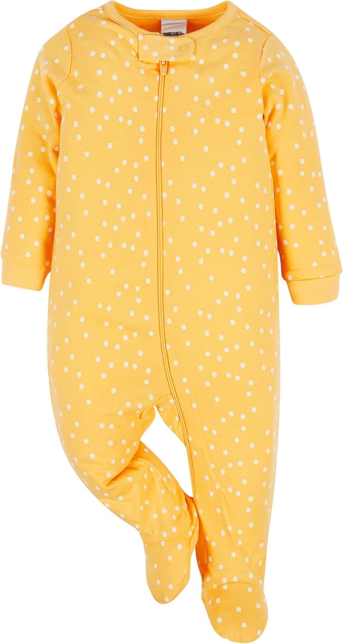 Onesies Brand Baby Girls' 4-pack Sleep 'N Play Footies Multi Pack