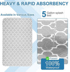 OUTCREATOR® Washable Bed Pads 34" x 76" (Pack of 2), Incontinence Mattress Protector, Anti-Slip Waterproof Underpads for Adults Kids Elderly Pets, Absorbency & Reusable Bedwetting Pads (Gray)