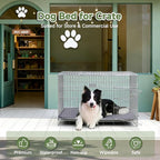 Waterproof Dog Crate Pad, Medium Crate Mat Bed, Outdoor Kennel Mat Beds Dog Sleeping for Small Medium Pets, Clooling, Waterproof, Wipeable, Anti-Slip, Kennel Pads 29 x 18 Inch, Dark Gray