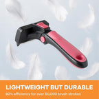 Deshedding Dog Brush for Long Hair (Medium,Pink) – Gentle Deshedding tool for Dogs & Cats – Reduces shedding, without damaging topcoat. Removes Loose Fur & Dead Undercoat.