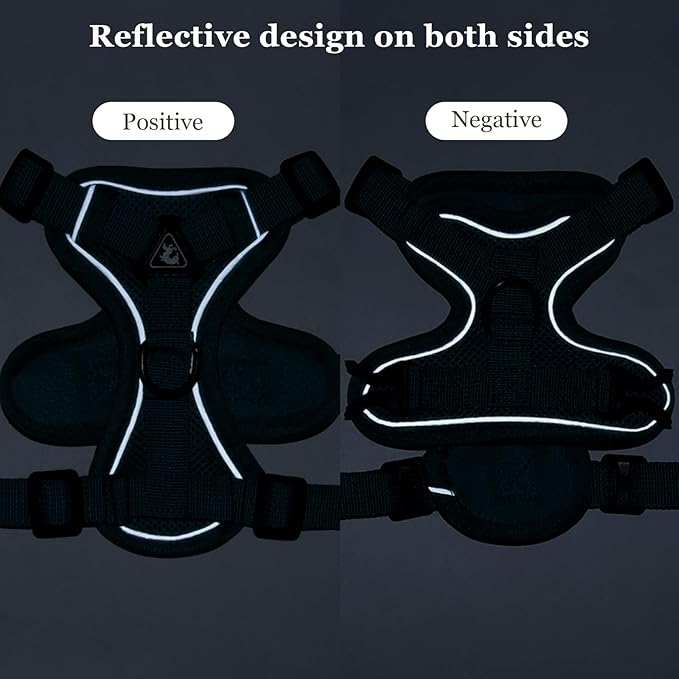 Wanheart Summer cat Chest Harness and Leash, Anti-Escape Adjustable Soft mesh cat Leash and Chest Harness Set for All Types of Cats cat Vests (Emerald, S)