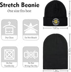 Funny Beanies Warm Knit Hats Fall Winter Black Hip Pop Knit Hat Cap for Women Men