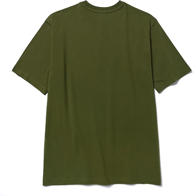 CAT Men's Trademark T-Shirts with Shape-Retention Rib Trim Spandex, Tagless Neck, and Cat Logo on Left Chest