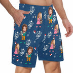 Custom Pajama Pants for Men, Personalized PJ Pants with Photos, Custom Mens Pajama Shorts, Gifts for Dad Husband